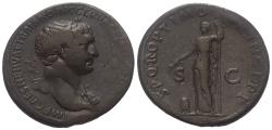 Ancient Coins - Traianus (98-117 AD). Sestertius (bronze), 106-107 AD, Rome