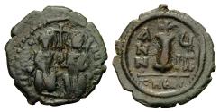 Ancient Coins - Justin II (AD 565–578). Decanummium. AD 571/572 (Year 8). Antioch (Theoupolis)