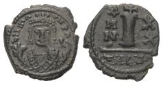 Ancient Coins - Mauricius Tiberius (AD 582–602). Decanummium. AD 591/592 (Year 20). Antioch (Theoupolis)