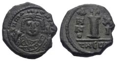 Ancient Coins - Mauricius Tiberius (582–602 AD). Dekanummion. 592/593 AD (Year 11). Antiochia (Theoupolis)
