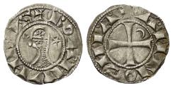 World Coins - Antioch Principality. Bohemond III (1163 – 1201). Denier (silver)