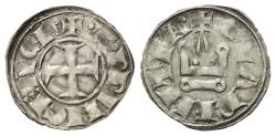 World Coins - Achaia Principality. Wilhelm of Villehardouin (1246 – 1278). Denar (Silver)