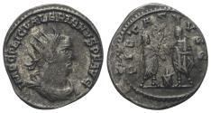 Ancient Coins - Valerian I. (253 - 260 AD). Antoninianus (billon), 255 - 256 AD, Antioch. Emperors sacrificing