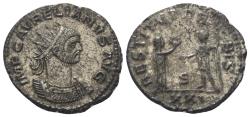 Ancient Coins - Aurelianus (270 - 275 AD). Antoninianus (billon), 274 AD, Antioch. Woman and emperor