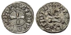 World Coins - Achaia Principality. Philip of Tarent, Despot of Romania (1306–1313). Denier (Silver). De Clarencia