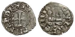 World Coins - Achaia Principality. Philip of Tarent, Despot of Romania (1306–1313). Denier (Silver). De Clarencia