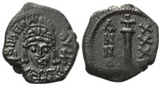 Ancient Coins - Justinian I (527–565 AD). Dekanummion. Year not legible. Antiochia (Theoupolis)