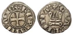 World Coins - Achaia Principality. Charles I (1278 – 1285). Denier (silver)