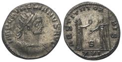 Ancient Coins - Aurelianus (270 - 275 AD). Antoninianus (billon), 274 AD, Antioch. Woman and emperor