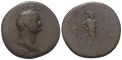 Ancient Coins - Domitianus (81-96 AD). Domitianus as Caesar. Sestertius (bronze), 80-81 AD, Thrace (?)
