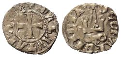 World Coins - Achaia Principality. Maud of Hainaut (1316 – 1318). Denier (silver)