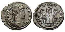 Ancient Coins - Constans as Augustus AE 3 Trier Mint. 340-347 AD. EF.
