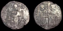 Ancient Coins - Italy, Venice, Ranieri Zeno, 1253 - 1268 AD Silver Grosso, Very Fine.
