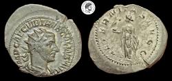 Ancient Coins - Trebonianus Gallus. AR Antoninianus. 251-253 AD. Rome mint. Very Fine.