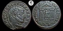 Ancient Coins - Maxentius. AE Follis. 307-312 AD. Aquileia mint. Nice black patina. Very Fine.