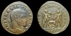Ancient Coins - Maxentius AE Follis. Struck AD 307-312 AD. Ostia mint. VF.
