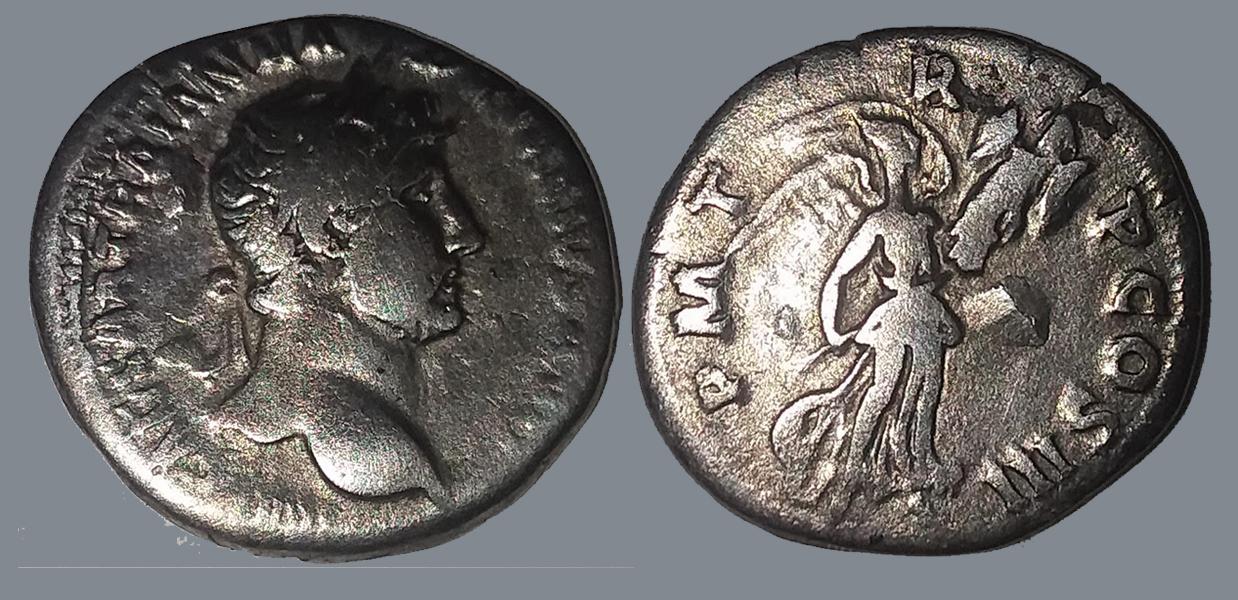 Hadrian AR Denarius, 117-138 AD | Roman Imperial Coins