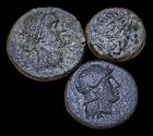 Ancient Coins - Lot of 3 Ancient Greek AE Coins. Fine to aVF. Check it out! Sold as is.
