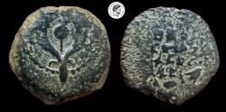 Ancient Coins - Alexander Jannaeus. 104-76 BC. Prutah. aVF.