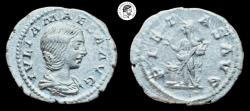 Ancient Coins - Julia Maesa, grandmother of Elagabalus. AR Denarius. 218-220 AD. VF.