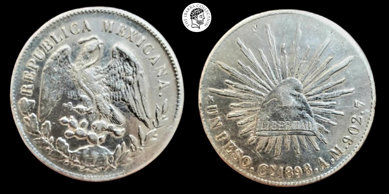 1898 メキシコ　1ペソ　R S 902.7 1898 メキシコ 1ペソ R S 902.7 - メルカリ