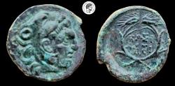 Ancient Coins - Lysimachos, Kingdom of Thrace, 323-281 BC, AE. aEF. Beautiful Green Patina.