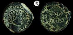 Ancient Coins - Tiberius period. SEMIS 14-36 AD. Saelices (Cuenca). A good sample. Choice VF.