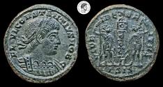 Ancient Coins - Constantius II as Caesar, AE4 Nummus. 337-361 AD. Very Fine. Rare!