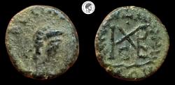 Ancient Coins - Marcian. 450-457 AD. Æ Nummus. Constantinople mint. VF, green patina, some earthen deposits.
