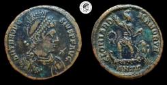 Ancient Coins - Theodosius I, Antioch mint, AE. 379-395 AD. Very Fine.