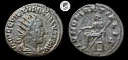 Ancient Coins - Trebonianus Gallus. AR Antoninianus. Rome mint. 251-253 AD. Nicely toned. Very Fine.