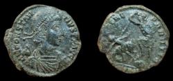 Ancient Coins - Constantius II AE Centenionalis. Siscia. Struck 351-355 AD. Very Fine. Rare!