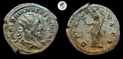Ancient Coins - Trajan Decius. AD 249-251. AR Antoninianus. Rome mint. aVF. Rare first issue. Toned.