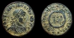 Ancient Coins - Constantine II as Caesar, Ticinum Mint. Struck 321 AD. Very Fine.
