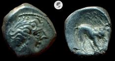 Ancient Coins - GAUL, Southern. Insubres. 2nd century BC. AR Drachm. Very Fine.