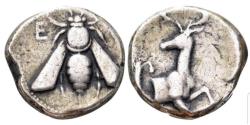 Ancient Coins - Ionia, Ephesos AR Tetradrachm. Circa 390-325 BC. VF.