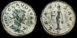 Ancient Coins - Claudius II, EA Antoninianus. Antioch mint. 268-270 AD. Very Fine. Scarce!