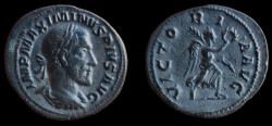 Ancient Coins - Maximinus Thrax Denarius. 235-238 AD. Rome mint. VF.