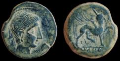 Ancient Coins - Spain, Castulo AE27. Late 2nd Century BC. Time of Hannibal The Great. Very Fine.