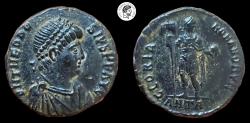 Ancient Coins - Theodosius I AE2. Antioch mint. 379-395 AD. EF.