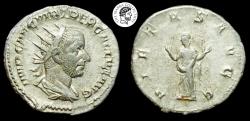 Ancient Coins - Trebonianus Gallus. AR Antoninianus. 251-253 AD. Rome mint. Very Fine.