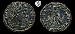 Ancient Coins - Constantine I, 307/310-337 AD. AE Follis. Constantinople mint. Deposits. Very Fine.