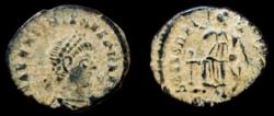 Ancient Coins - Valentinian II. AE4 383-392 AD. Cyzicus mint. Very Fine.