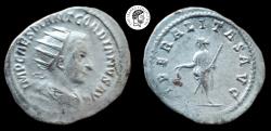 Ancient Coins - Gordian III AR Antoninianus. Antioch mint. 238-244 AD. aFV.