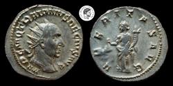 Ancient Coins - Trajan Decius. AD 249-251. AR Antoninianus. Rome mint. EF. Wonderful portrait.
