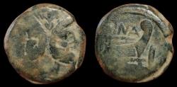 Ancient Coins - L. Cornelius Cinna. 169-158 BC. Æ As 32mm, 33.05g. Rome mint. aFV.