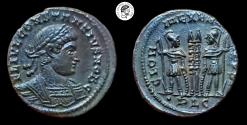 Ancient Coins - Constantius II. AE. Lyons mint. 337-361 AD. aEF. Better on hand.