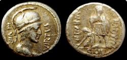Ancient Coins - Mn. Aquillius Mn. f. Mn. n. AR Serrate Denarius. Rome, 71 BC. Very Fine.