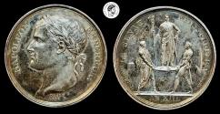 World Coins - FRANCE. Napoleon I 1804. Coronation AR Medal. Extremely Fine. Very Beautiful Cabinet Tone.