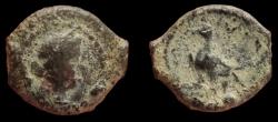 Ancient Coins - Ptolemaic Kings of Egypt Arsinoe III, wife of Ptolemy IV 221-205 B.C. Chalkous Very Fine. Rare!